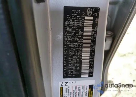 2007 Toyota Corolla Matrix Xr из США, поврежденный, VIN 2T1KR30E07C664309